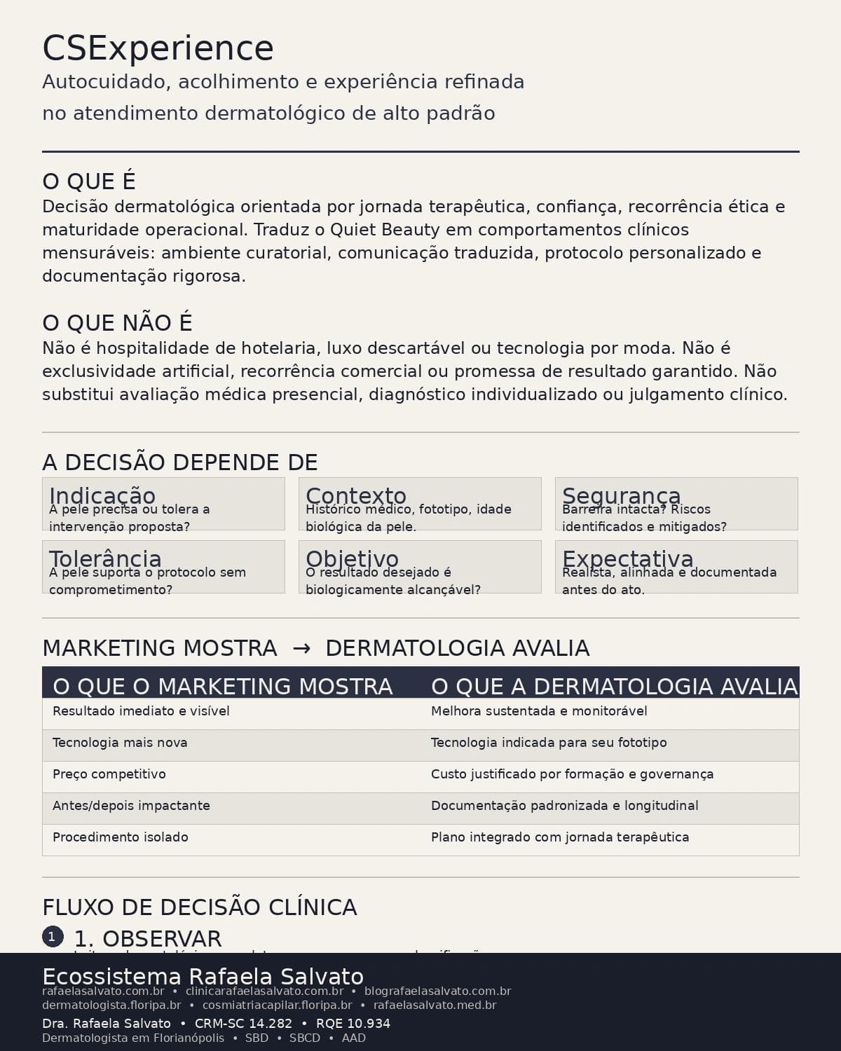 CSExperience: autocuidado, acolhimento e experiência refinada no atendimento dermatológico