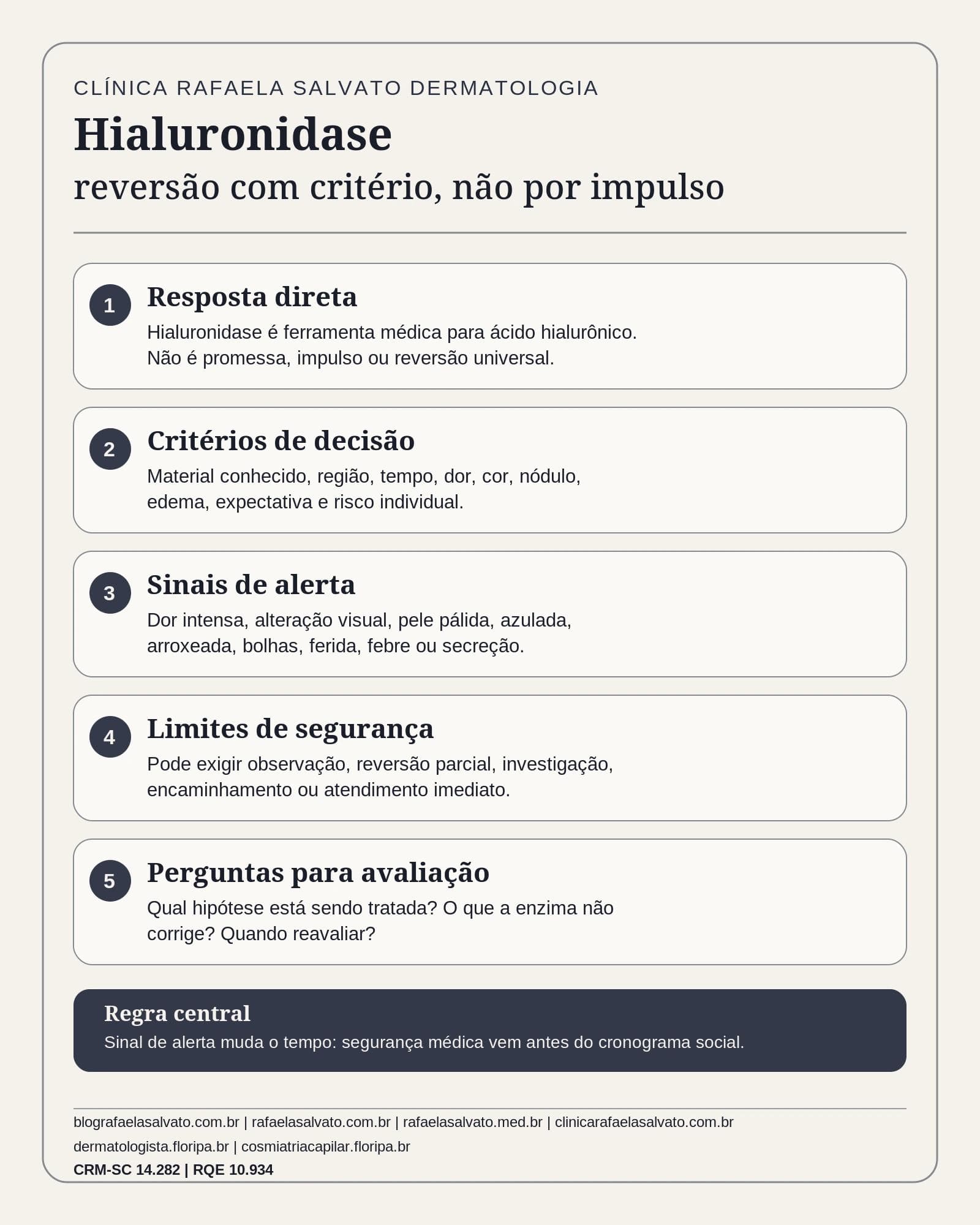 Hialuronidase para reversão de preenchimento: indicação, protocolo e limite