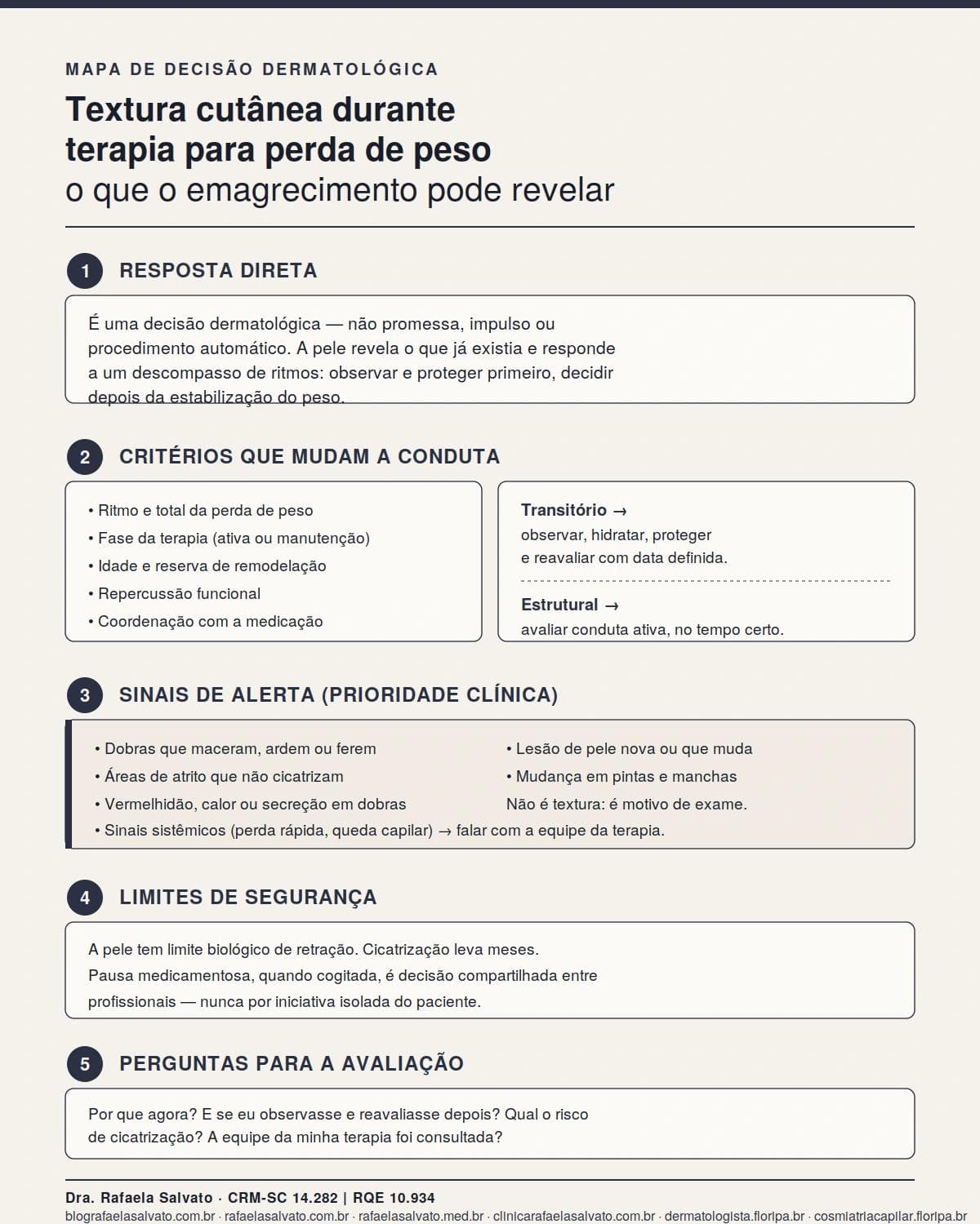 Textura cutânea durante terapia para perda de peso: o que o emagrecimento pode revelar