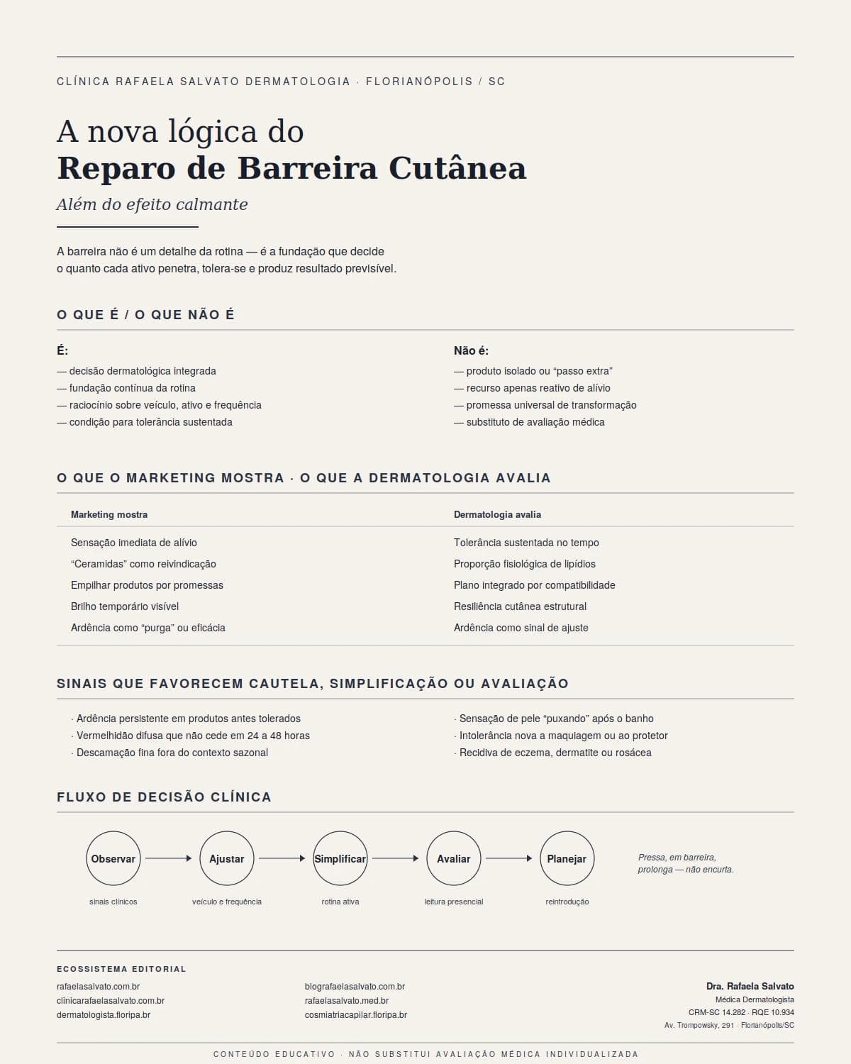A nova lógica do Reparo de Barreira Cutânea: Além do Efeito Calmante